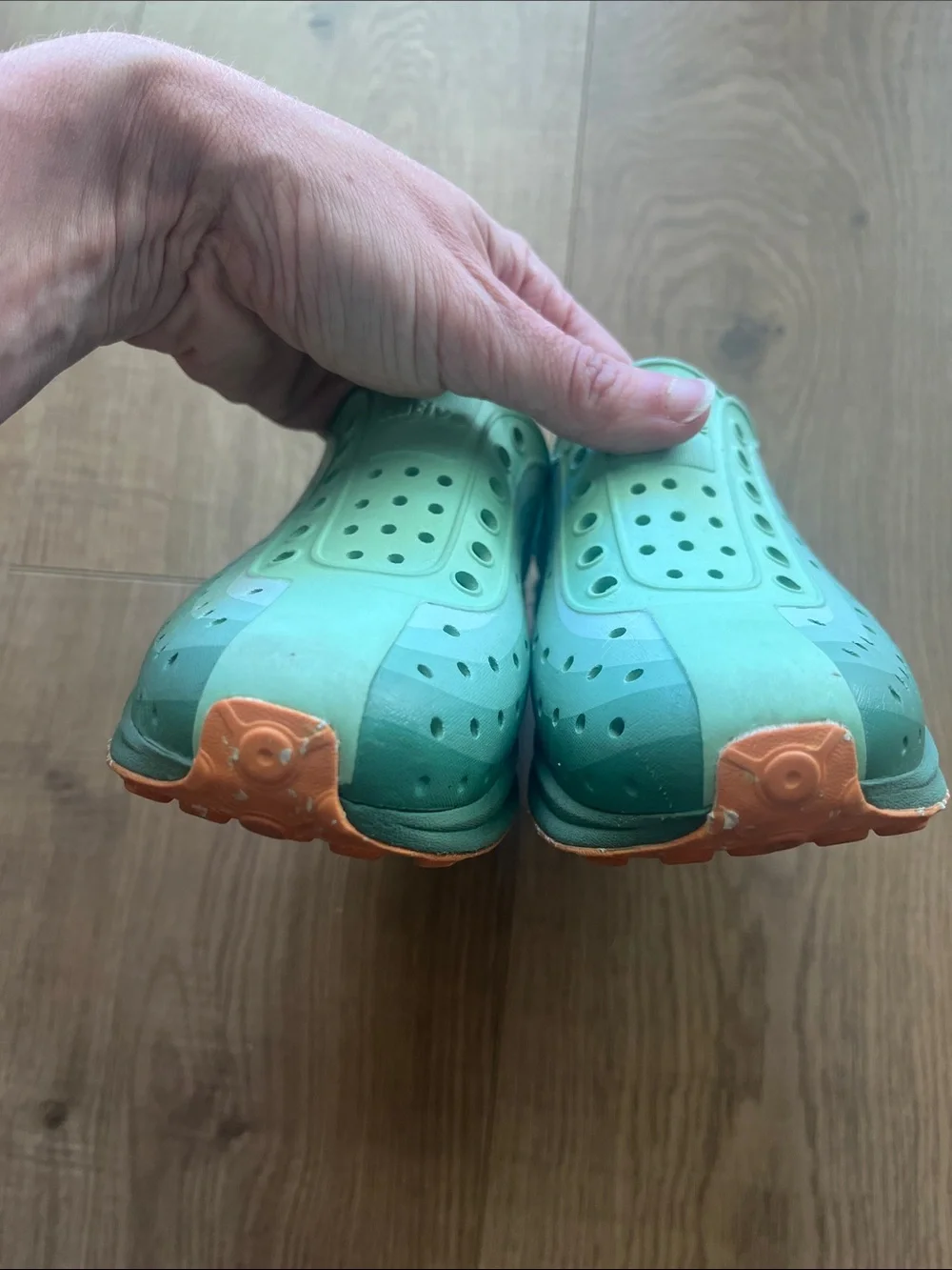 Native Kids Water Shoes in Mint Green